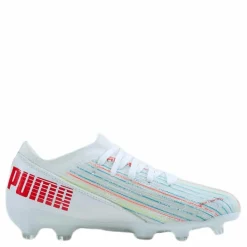 Puma Ultra 3.2 FG/AG White/Red*Barn Fotboll|Fotbollsskor