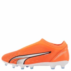 Puma Ultra Match Ll Fg/ag Jr Ultra Orange- White-blue G*Barn Fotboll|Fotbollsskor