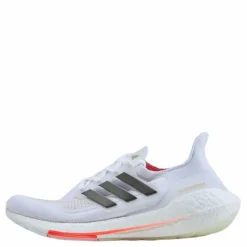 adidas Ultraboost 21 Shoes Cloud White / Core Black / Solar Red* Löpning|Löparskor