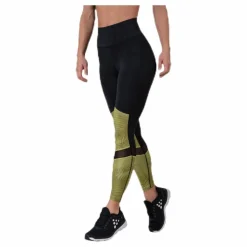 Craft UNMTD High Waist Tights Black/Yellow* Tights|Träning