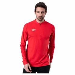 Umbro UX Elite Halfzip Top White/Red* Fotboll|Tröjor