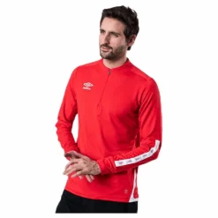 Umbro UX Elite Halfzip Top White/Red* Fotboll|Tröjor