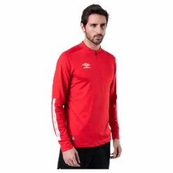 Umbro UX Elite Halfzip Top White/Red* Fotboll|Tröjor