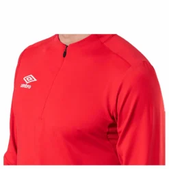 Umbro UX Elite Halfzip Top White/Red* Fotboll|Tröjor