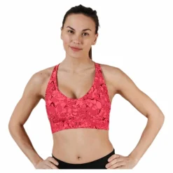 Under Armour Vanish Mid All Over Print Pink* Sport-Bh:Ar|Löpning