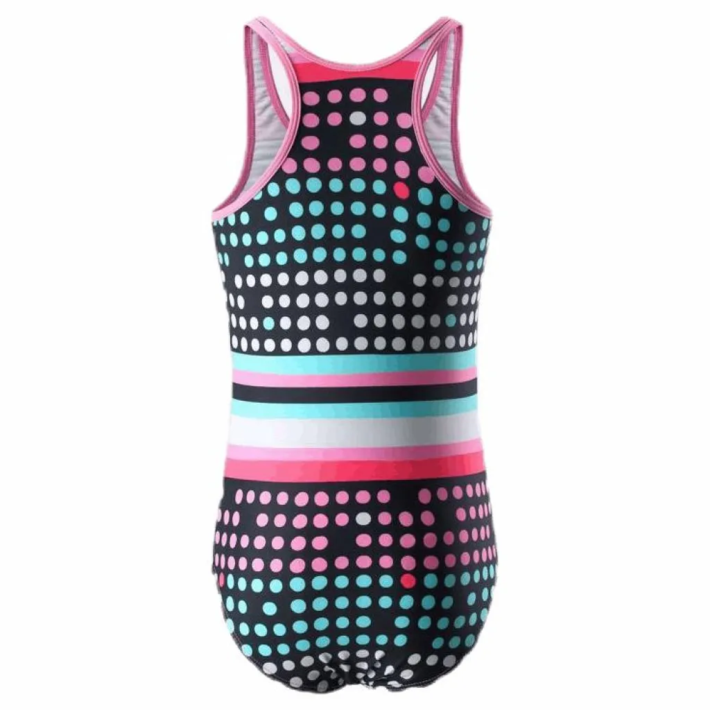Reima Vanuatu Sunproof Swimsuit Pink/Black*Barn Simning|Badkläder