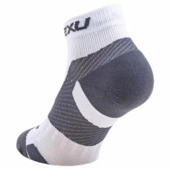 2XU Vectr LightCush 1/4 Crew Sock White/Grey* Träning|Strumpor