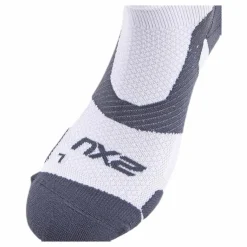 2XU Vectr LightCush 1/4 Crew Sock White/Grey* Träning|Strumpor