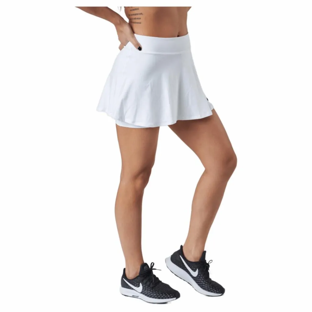 Nike Victory Flouncy Skirt White/Black* Racketsporter