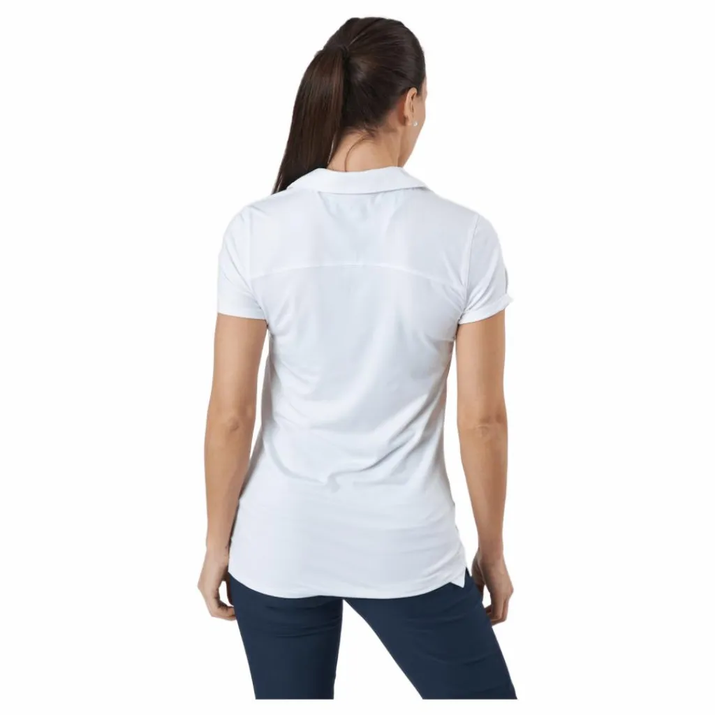 Puma Golf W Cloudspun Coast Polo Bright White* Golf|T-Shirts