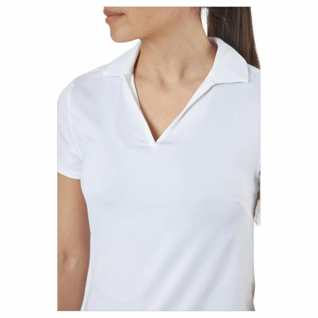 Puma Golf W Cloudspun Coast Polo Bright White* Golf|T-Shirts