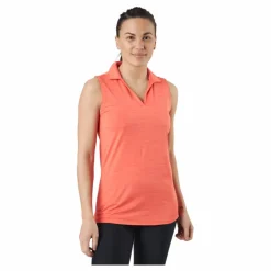 Puma Golf W Cloudspun Coast Sl Polo Hot Coral Heather* Golf|T-Shirts