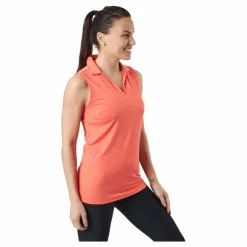 Puma Golf W Cloudspun Coast Sl Polo Hot Coral Heather* Golf|T-Shirts