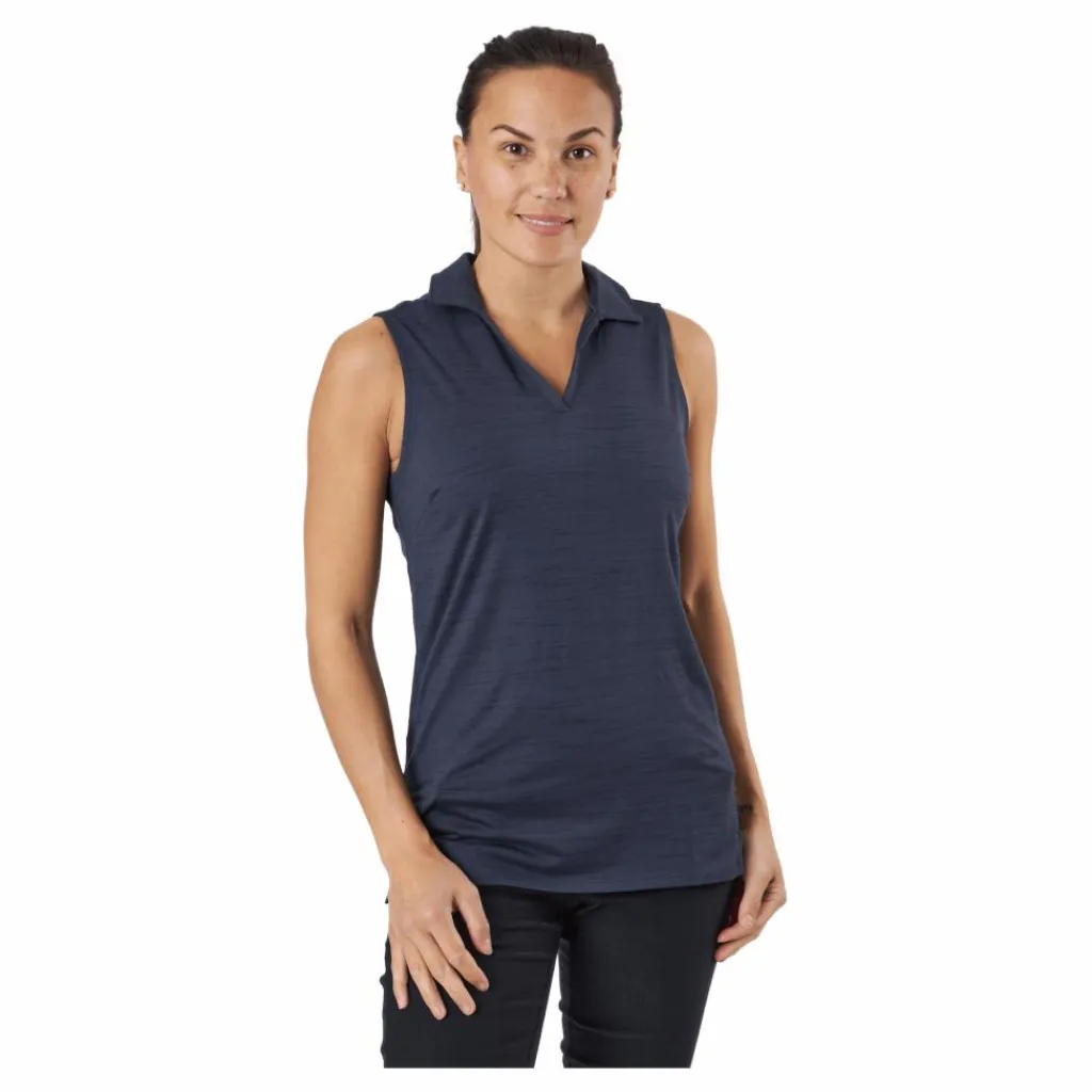 Puma Golf W Cloudspun Coast Sl Polo Navy Blazer Heather* Golf|T-Shirts