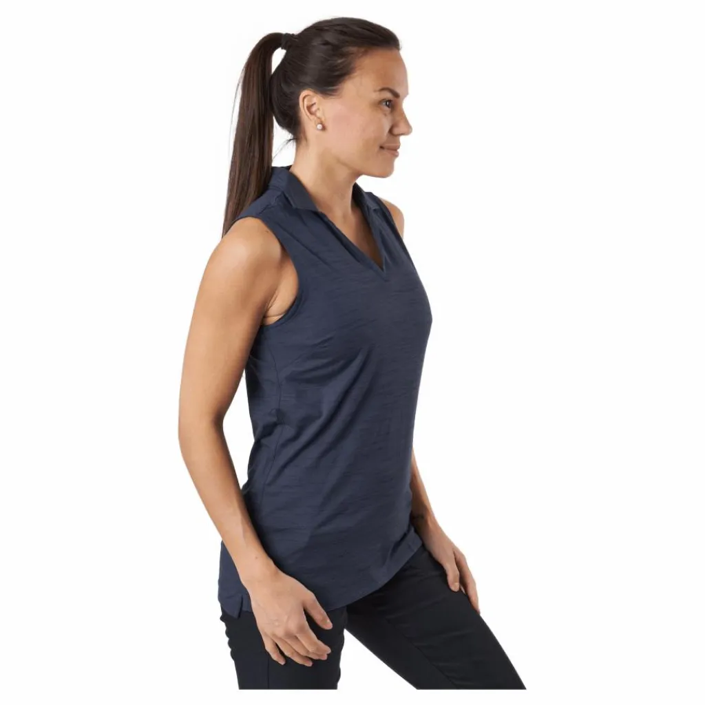 Puma Golf W Cloudspun Coast Sl Polo Navy Blazer Heather* Golf|T-Shirts