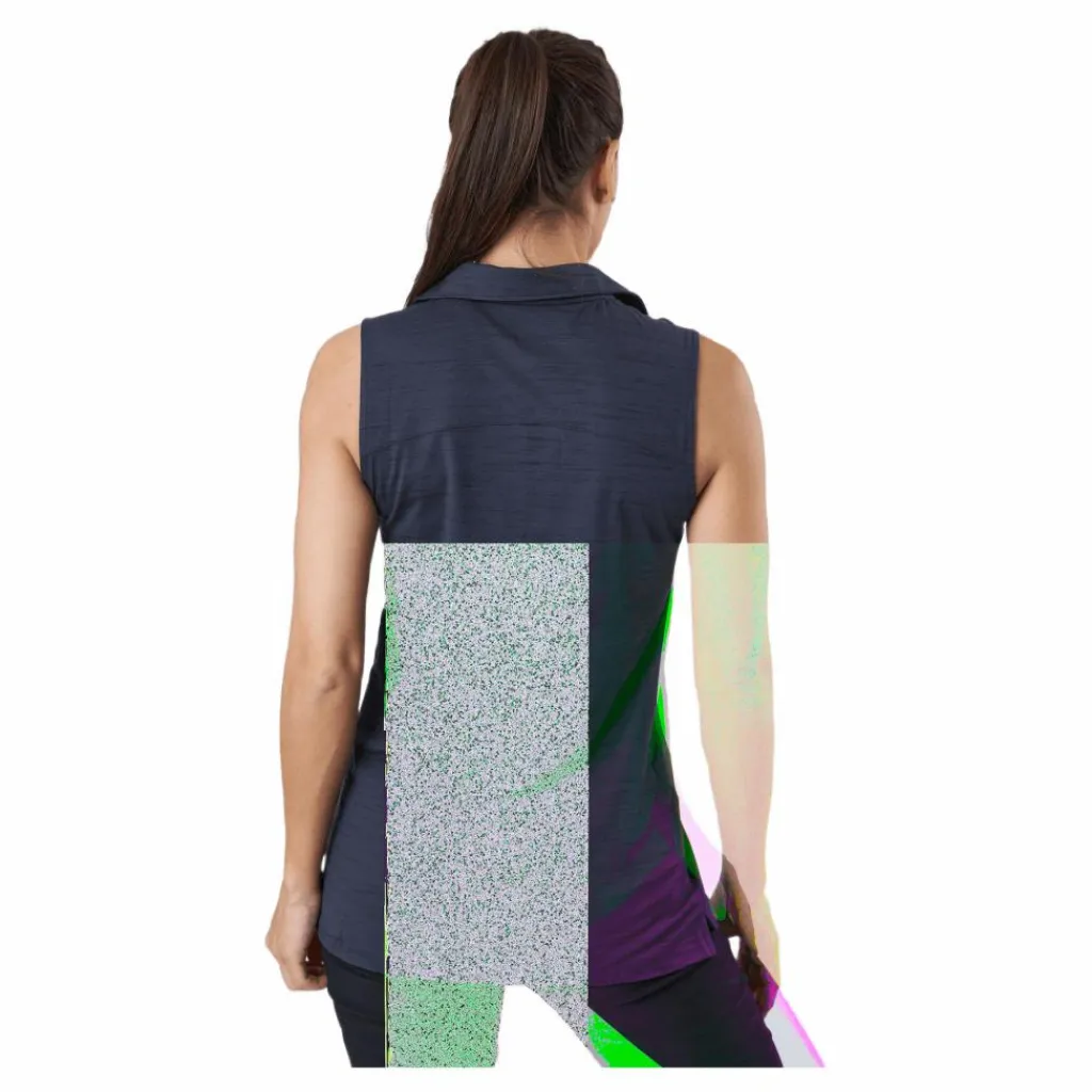 Puma Golf W Cloudspun Coast Sl Polo Navy Blazer Heather* Golf|T-Shirts