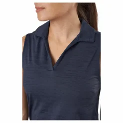 Puma Golf W Cloudspun Coast Sl Polo Navy Blazer Heather* Golf|T-Shirts