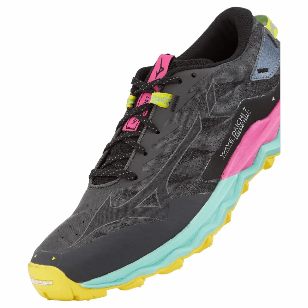 Mizuno Wave Daichi 7 Iron Gate/ebony/fuchsia Fedora* Löparskor|Löpning