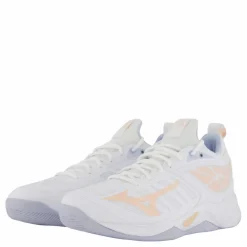 Mizuno Wave Dimension W White/peach Parfait/halogen Bl* Inomhussporter|Träningsskor