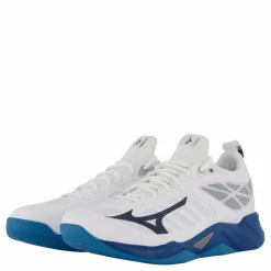 Mizuno Wave Dimension White/sailor Blue/silver* Inomhussporter|Träningsskor