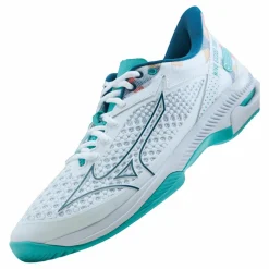 Mizuno Wave Exceed Tour 5 Ac White/turquoise/moroccan Blue* Racketsporter|Träningsskor