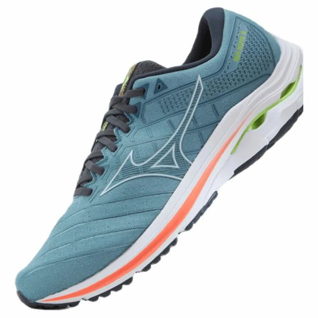 Mizuno Wave Inspire 18 Smoke Blue/white/neon Flame* Löpning|Löparskor