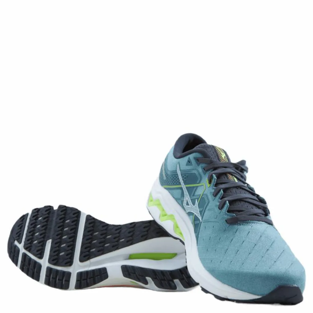 Mizuno Wave Inspire 18 Smoke Blue/white/neon Flame* Löpning|Löparskor