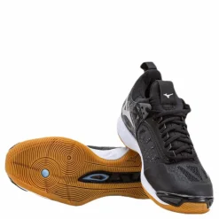 Mizuno Wave Momentum Black/Grey* Inomhussporter|Träningsskor