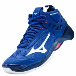 Mizuno Wave Momentum Mid Blue/Pink* Inomhussporter|Träningsskor