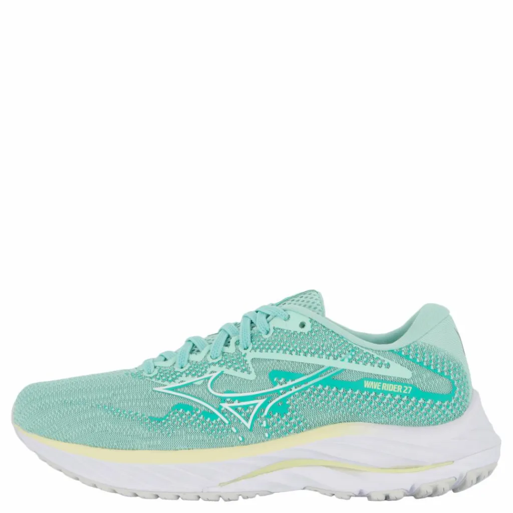 Mizuno Wave Rider 27 W Eggshell Blue/white/anise Flow* Löparskor|Löpning