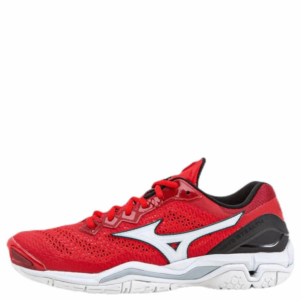Mizuno Wave Stealth V White/Red* Inomhussporter