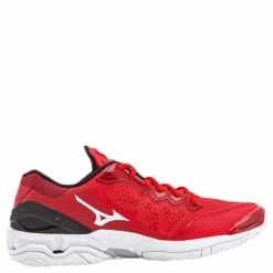 Mizuno Wave Stealth V White/Red* Inomhussporter
