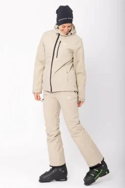 2117 of Sweden Women’S Light Padded Ski Jacket Kabo Sand* Alpint|Jackor