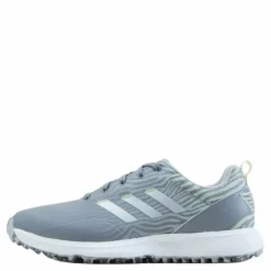 adidas Women's S2G Spikeless Golf Shoes Grey Three / Silver Metallic / Almost Lime* Golf|Golfskor