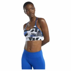 Reebok Wor Myt Aop Bra Blue/Black* Sport-Bh:Ar|Träning