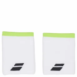 Babolat Wristband Logo Jumbo White/aer White Yellow* Racketsporter|Träningsutrustning
