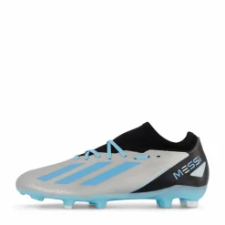 adidas X Crazyfast Messi.3 Firm Ground Boots Silver Metallic / Bliss Blue / Core Black* Fotboll|Fotbollsskor
