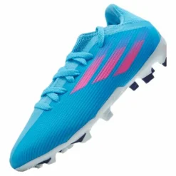 adidas X Speedflow.3 Firm Ground Boots Sky Rush / Team Shock Pink / Cloud White*Barn Fotboll|Fotbollsskor