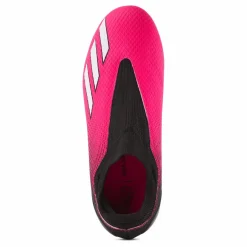adidas X Speedportal.3 Laceless Firm Ground Boots Team Shock Pink 2 / Zero Metalic / Core Black*Barn Fotboll|Fotbollsskor