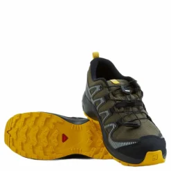 Salomon Xa Pro V8 Cswp J Olive Night/black/sulphur*Barn Löpning|Löparskor