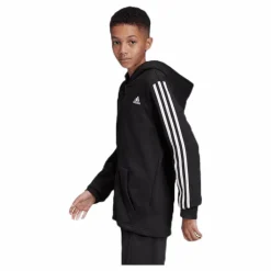 adidas Yb Mh 3S Fz Black / White*Barn Tröjor|Träning