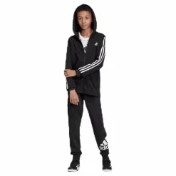 adidas Yb Mh 3S Fz Black / White*Barn Tröjor|Träning