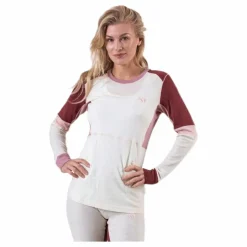 Kari Traa Yndling Long Sleeve Shirt White/Red* Alpint|Underställ
