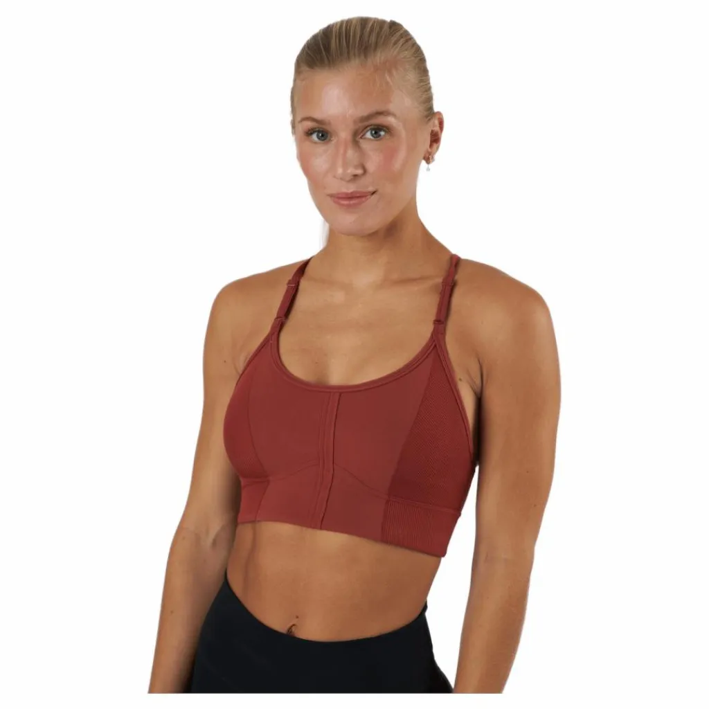 Nike Yoga Dri-fit Indy Women’s Ligh Redstone/dark Pony* Yoga|Sport-Bh:Ar