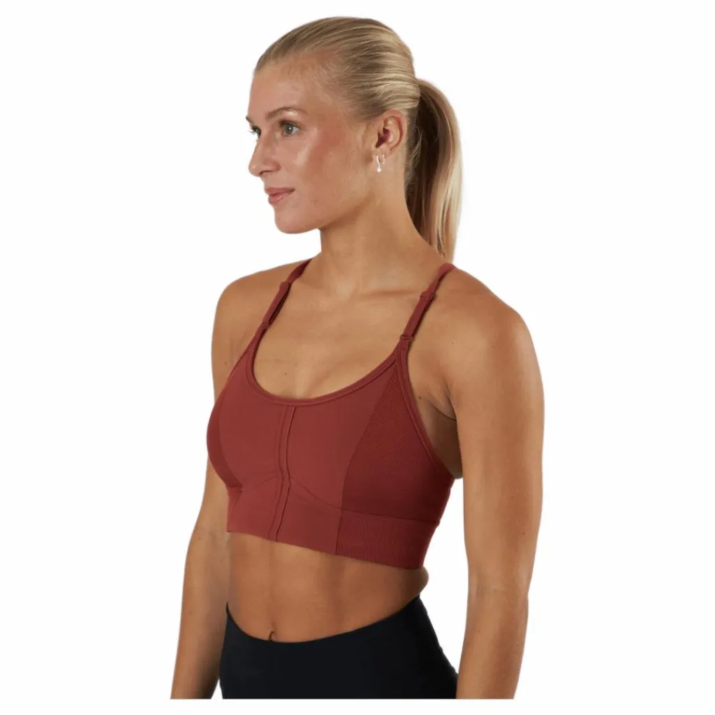 Nike Yoga Dri-fit Indy Women’s Ligh Redstone/dark Pony* Yoga|Sport-Bh:Ar