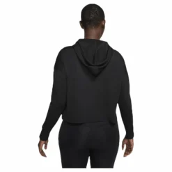 Nike Yoga Jersey Crop Hoodie Black* Yoga|Tröjor