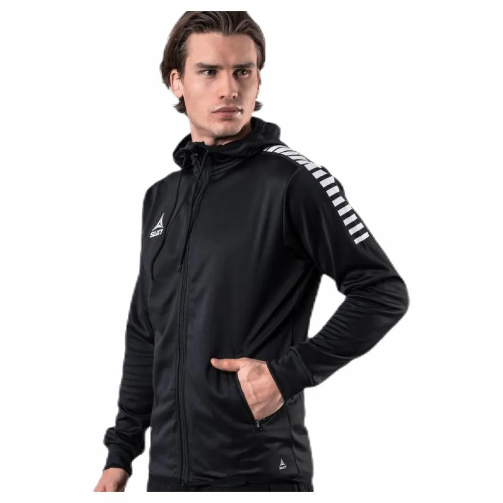 Select Zip Hoodie Monaco Black* Fotboll|Tröjor